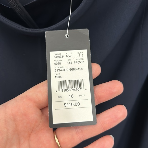 NWT Laura Plus Petite Navy Skirt - Picture 3 of 4